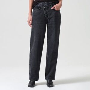 AGOLDE, cross cross jeans, black, size 28